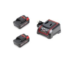 KIT INCL. 2x 18V 2.5AH BATTERIJEN EN OPLADER